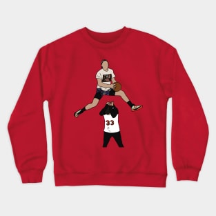 Pat Connaughton Dunk Over Christian Yelich Crewneck Sweatshirt